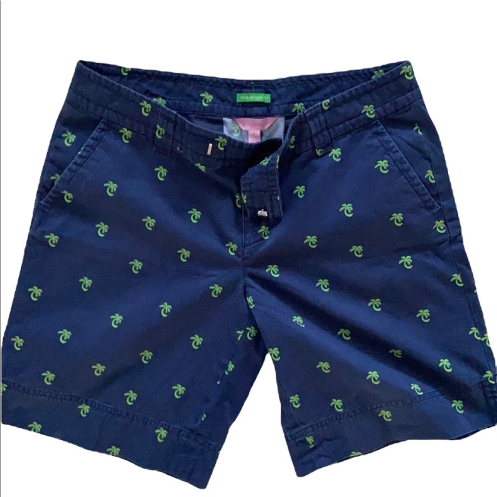 - LILLY PULITZER | LN Navy Palm Beach Fit Shorts size 8
